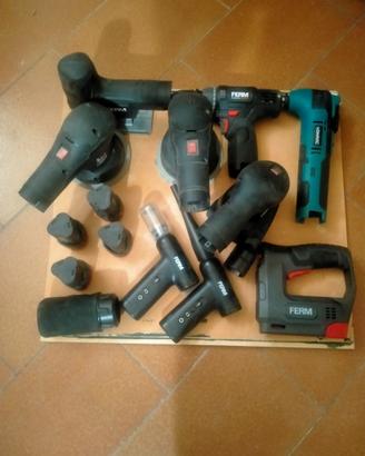 Lotto attrezzi marca ferm per il fai da te