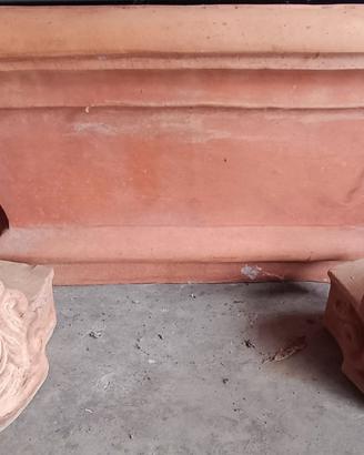 Fioriera da esterno in terracotta 