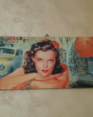 Qua dro decorativo da parete in stile pop art