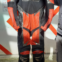 Tuta di pelle da moto supermotard