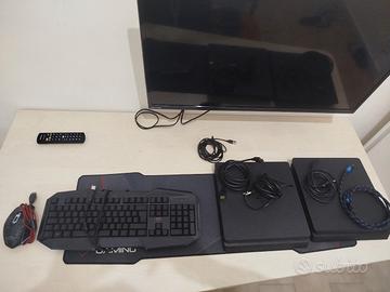 due playstation 4 slim, tastiera e mouse trust 
