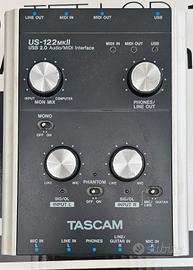 scheda audio usb midi tascam us 122 mkII