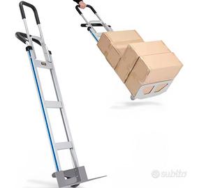 Carrello saliscale pieghevole portapacchi robusto 