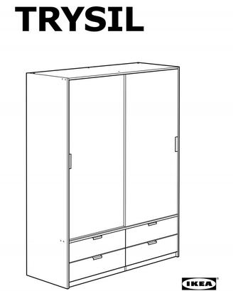 Armadio IKEA TRYSIL bianco