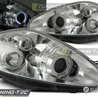 Fari Angel Eyes Fiat Grande Punto 05-09 Chrome