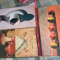 3 quadri tutto legno, dipinti. 