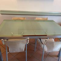 Tavolo e mensola vetro design
