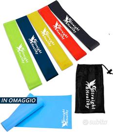 Elastici Fitness LoopBand Latex Naturale 5 livelli