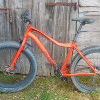 Bicicletta mountainbike, vintage rossa