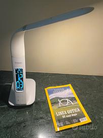 Lampada con calendario, sveglia e temperatura