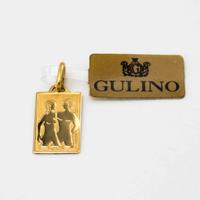 Ciondolo zodiacale oro giallo 18kt "Gemelli" A.14