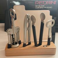 Set da bar con base in legno Pedrini