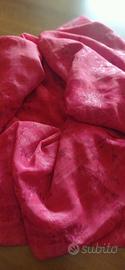 Scampolo seta jacquard brillante trasparente 