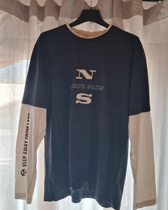 Polo North Sails manica lunga taglia XL