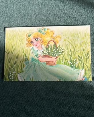 Candy Candy cartolina verde Fabbri