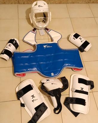 Completo protezioni taekwondo 