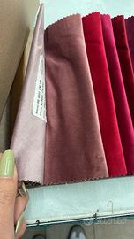 Scampolo di stoffa in velluto rosa antico