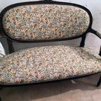 Divano, poltrone e tavolino impero