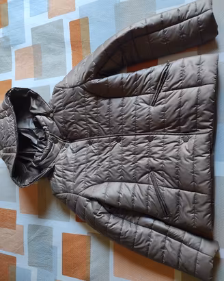 Giacca primaverile piumino donna taglia 46 fango