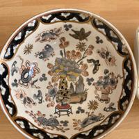 Ciotola in porcellana cinese decorata-stile Qing