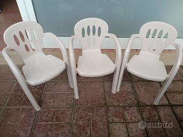 3 sedie bimbi 