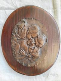 bassorilievo in bronzo antico