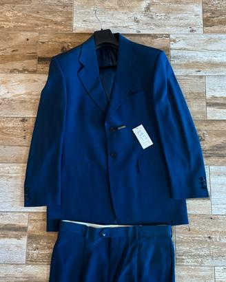 Abito Carlo Pignatelli blu tg 54 nuovo cartellino