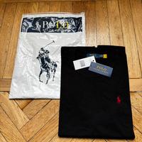 Maglia Polo Ralph Lauren Nera Logo Cavallo Rosso