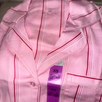 Pigiama Boyfriends Primark rosa a righe rosse tgXS