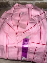 Pigiama Boyfriends Primark rosa a righe rosse tgXS