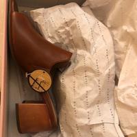 Sabot cognac vera pelle