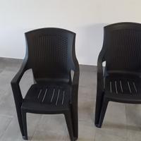 sedie plastica da giardino