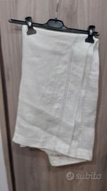 pantalone di lino bianco 