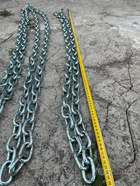 Catene in acciaio zincato robuste