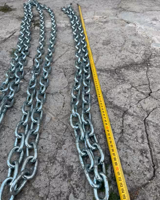 Catene in acciaio zincato robuste
