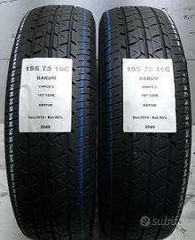 2 GOMME 195 75 16C BARUM A2089