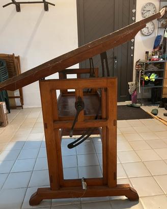 Tavolo per disegno tecnico antico