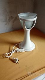 Abasciur in porcellana con riflettore in vetro