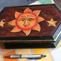 scatola portaoggetti in legno
