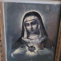 Arte sacra: due stampe Sacro cuore Gesù e Maria