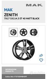 Cerchi in lega MAK 17 pollici