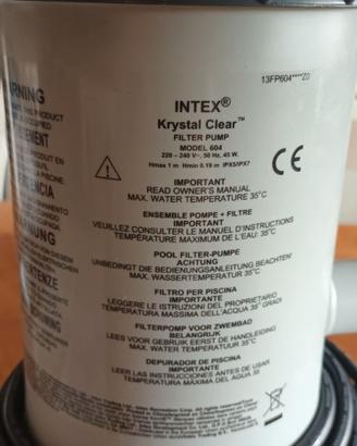 Pompa filtro per piscine della Intex