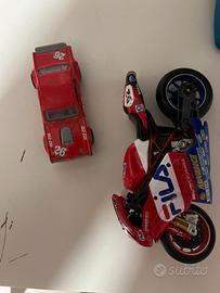 MACCHININE E MOTO GIOCATTOLO (2 AUTO E 1 MOTO)