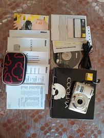 Nikon Coolpix L21 Silver 8MP CCD + Scatola e acces