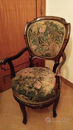 Poltroncina antica stile Luigi XV