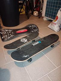 2 Skateboard e 1 waveboard 