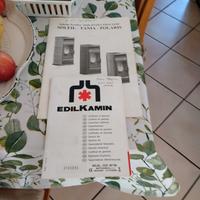 stufa edilkamin maiolica perfettamente funzionante