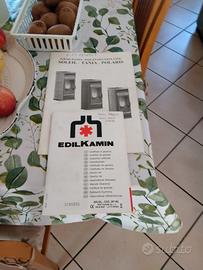 stufa edilkamin maiolica perfettamente funzionante