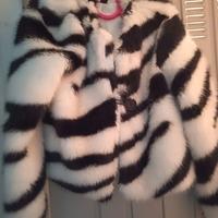 pelliccia finta corta taglia L