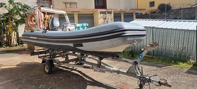 gommone rh 460 novamarine, carrello ellebi  